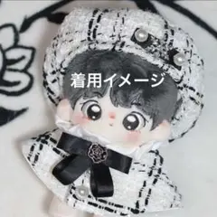 10cm 着せ替え 白　ぬい活 推しぬい ちびぬい服