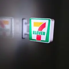 マグネット　ミニチュア　セブンイレブン　ライト看板 7ELEVEN