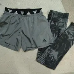 adidas ハーフパンツとレギンスセット
