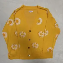 大幅値下げ❗️ Vintage Patina イエローフラワーカーディガン