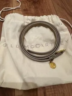未使用 ステラマッカートニー ベルト 金金具 ゴールド金具 ロゴ 紺 青 ステラマッカートニー ロゴ ショルダーベルト ストラップ