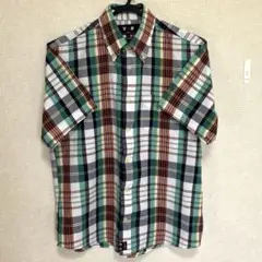 VAN Classics 半袖 シャツ チェック柄 ボタンダウン Mサイズ