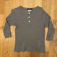 BEAMS メンズ　ワッフル七分袖カットソー