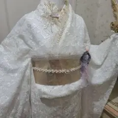新品 未使用 激安 高級 総刺繍レース 振袖 フルセット 成人式 パール飾り