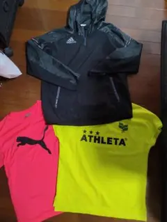 PUMA Tシャツ、ADIDASジャケット、ATHLETA Tシャツセット