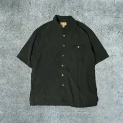 希少！90s シルクシャツ ブラック cityboy ヴィンテージ ノーブランド