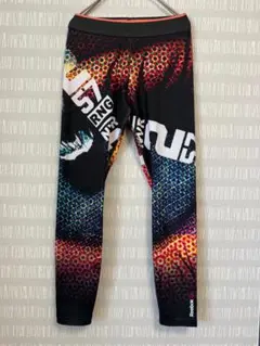 #3313 Reebok レギンス グラフィック柄 Mサイズ