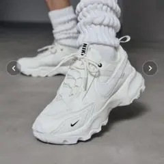 Nike ホワイト スニーカー エアマックススタイル