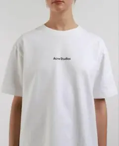 Acne Studios ロゴ Tシャツ 半袖 ホワイト