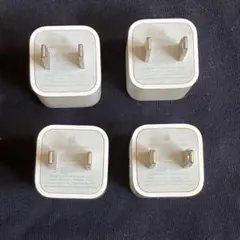 Apple純正USBアダプター　4個セット　ケーブル付属あり