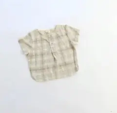 オペラボタンチェックシャツ