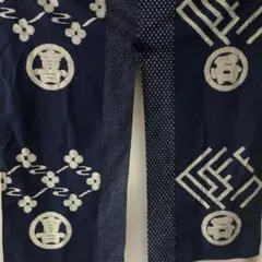 【新品未使用品】布楽百景 藍 のれん 綿