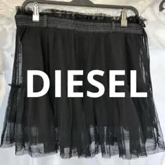 DIESEL レース　フレア　ミニスカート　黒　美品 y2k