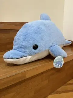 水色イルカのぬいぐるみビックサイズ