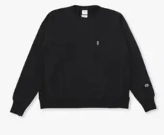 RHC × チャンピオン 別注リバースウィーブ スウェット 黒 S
