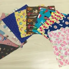 ★A63★カットクロス/プリント生地/国産/25cm×25cm/10点