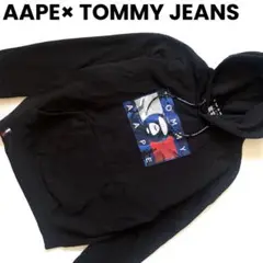 美品 アベイシングエイプ トミージーンズコラボ スウェット ブラック Mサイズ 美品 アベイシングエイプ トミージーンズコラボ スウェット