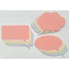 ふき出しセット♡70枚♡アルバムクラフト♡ペーパークラフト【10色】
