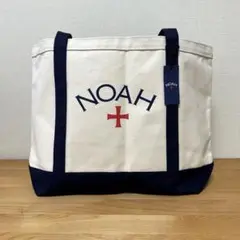 NOAH トートバッグ アイボリー/ネイビー NOAH トートバッグ アイボリー/ネイビー - メルカリ