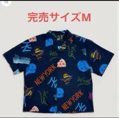 試着のみWOODBLOCK OVERWHELM OPEN COLLARシャツ