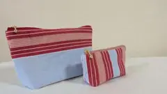 ストライプデザインポーチセット