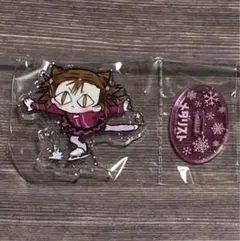 メダリスト　つるまいかだ　くじメイト　アクリルキーホルダー　缶バッジ　三家田涼佳 中古】キーホルダー 三家田涼佳 「つるまいかだ先生 メダリスト