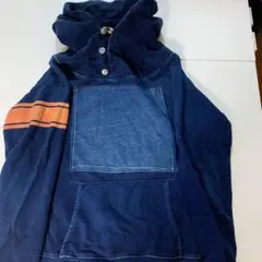 KAPITAL KOUNTRY インディゴ染め 吊り裏毛 スウェットパーカー 3