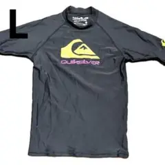 L【新品未使用】QUIKSILVER M 半袖 襟つき　ラッシュガード メンズ