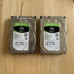 Seagate Barracuda 6TB HDD 2台 合計 12TB