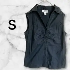 レディース 【Ｓ】ノースリーブシャツ ブラック ストレッチ