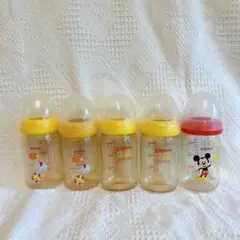 Pigeon 哺乳瓶 160ml 5本セット ミッキー