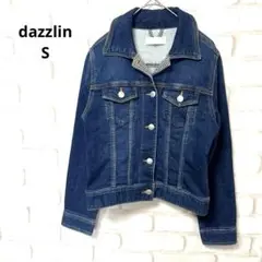 【美品】 dazzlin 長袖　デニム　ジャケット　コットン　胸ポケット　S