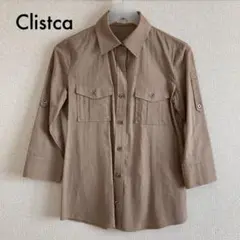 【未使用】Clistca ブラウス シャツ ブラウン