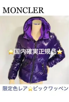 半額セール❣️モンクレール・BADIA ビックワッペン ジップ ダウンジャケット