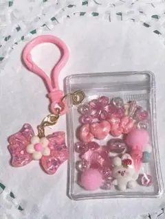 キャンディーバッグキーホルダー うさぎ ピンク系