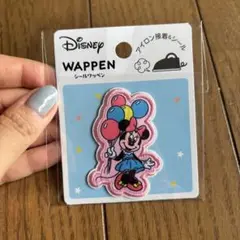 未開封　ディズニー　レトロ　ミニー　ワッペン　シールワッペン　残2