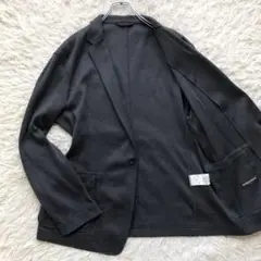 【近年 超希少 XL 伸縮】ニコル　テーラードジャケット　グレー　洗える