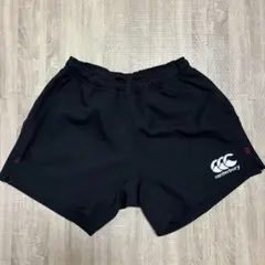 canterbury ラグビーショーツ　ポケット付き S 黒