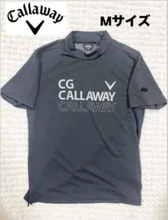 【美品‼️】CALLAWAY 半袖　モックネックシャツ ブラック