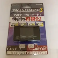 USB CABLE CHECKER 3【新品未使用】