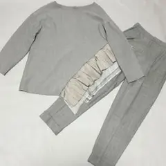ELENDEEK エレンディーク セットアップ パンツスーツ フリル プリーツ