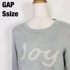 GAP ギャップ　ワンポイントロゴ　長袖 ニット セーター グレー　A2