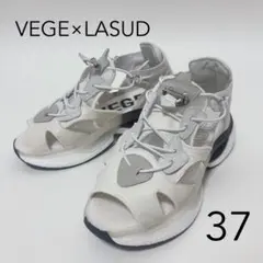 【未使用級】VEGE×LASUD レディース スニーカーサンダル 37