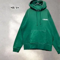 サイラス　プル パーカー　バックプリント　緑　Ｓサイズ　フーディー　5275