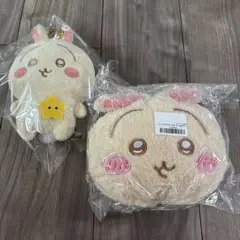 翌日発送　ちいかわ　うさぎ　がま口ポーチ　 ふわふわフェイスポシェット　新品