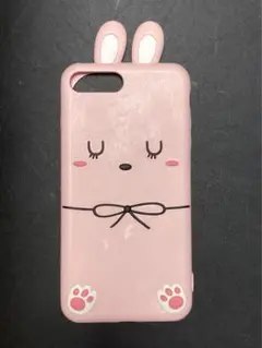 携帯電話カバー ピンク うさぎ