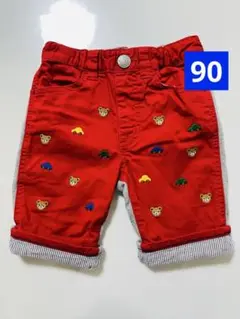 mikiHouseミキハウス パンツ 赤 プッチー 90