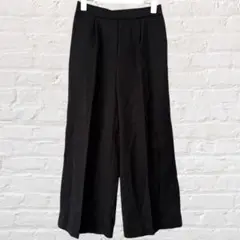 マーベラスバイピエロ タック入 ワイド パンツ センタープレス ウエストゴム