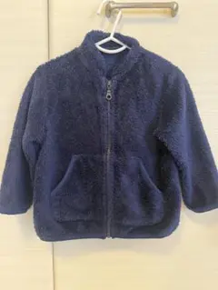 UNIQLO ファーリーフリースフルジップジャケット90cm ネイビー