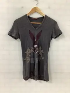 値下◎6.2◎A78E◎バリー◎トップス◎Tシャツ◎Vネック◎プリント柄